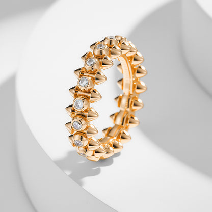 [OAK JURI]CLASH 6.8MM DIAMOND MEDIUM RING