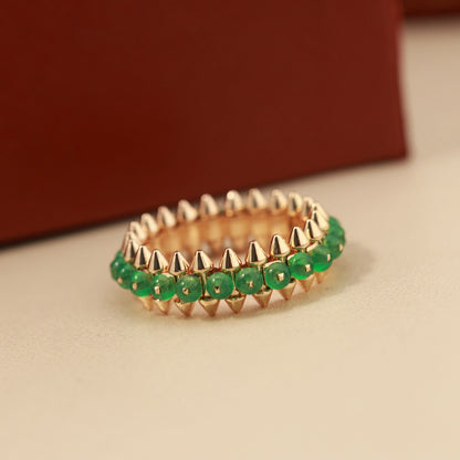 [OAK JURI]CLASH 7.9MM AGATE CHALCEDONY RING