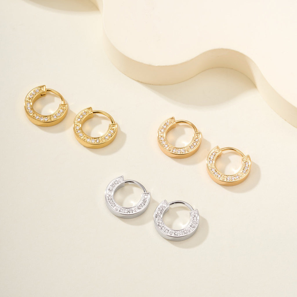[OAK JURI]LOVE DIAMOND EARRINGS