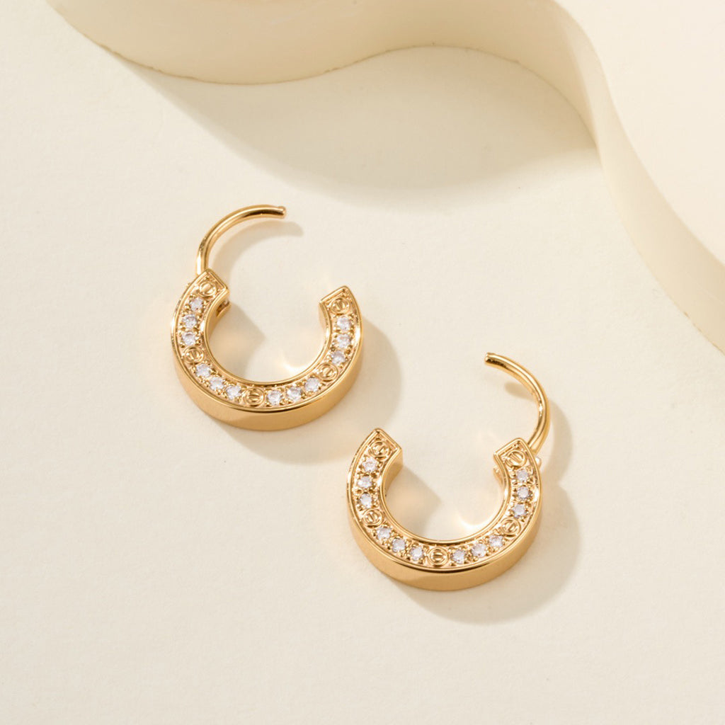 [OAK JURI]LOVE DIAMOND EARRINGS