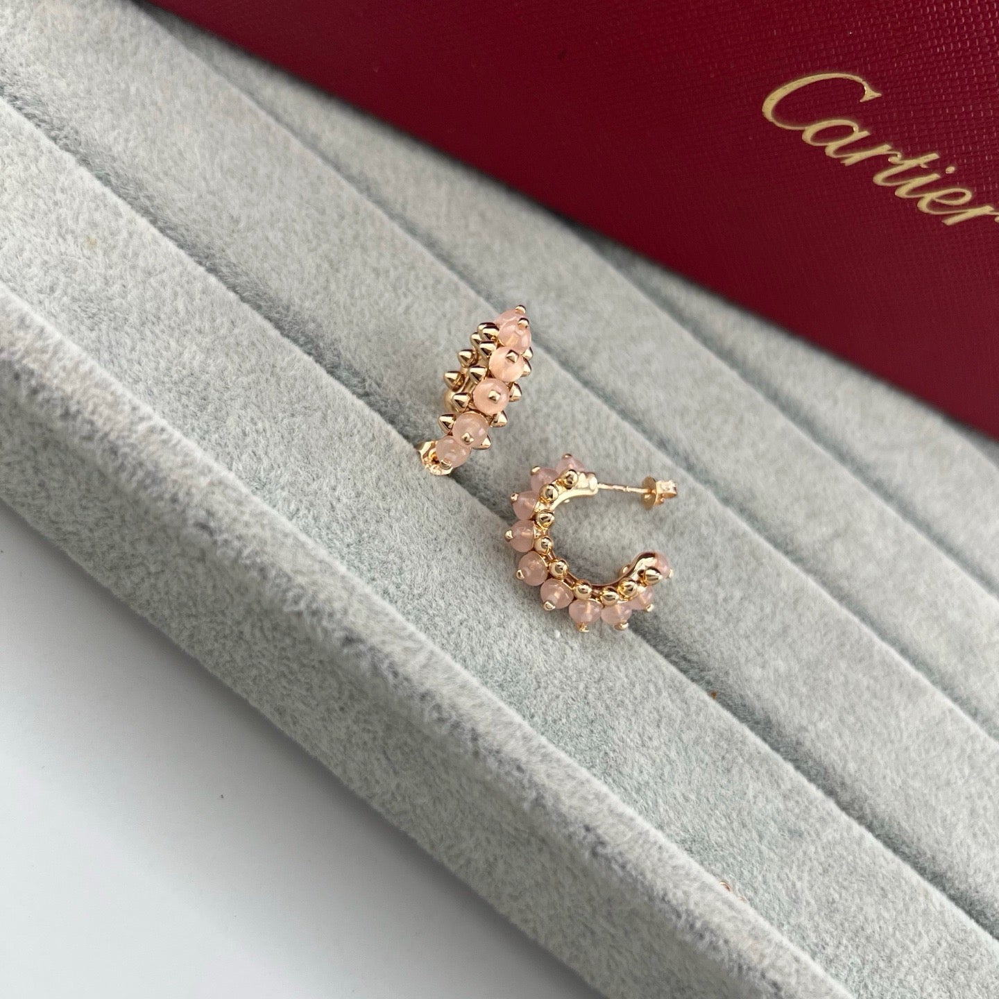 [OAK JURI]CLASH 7.9MM AGATE CHALCEDONY EARRINGS