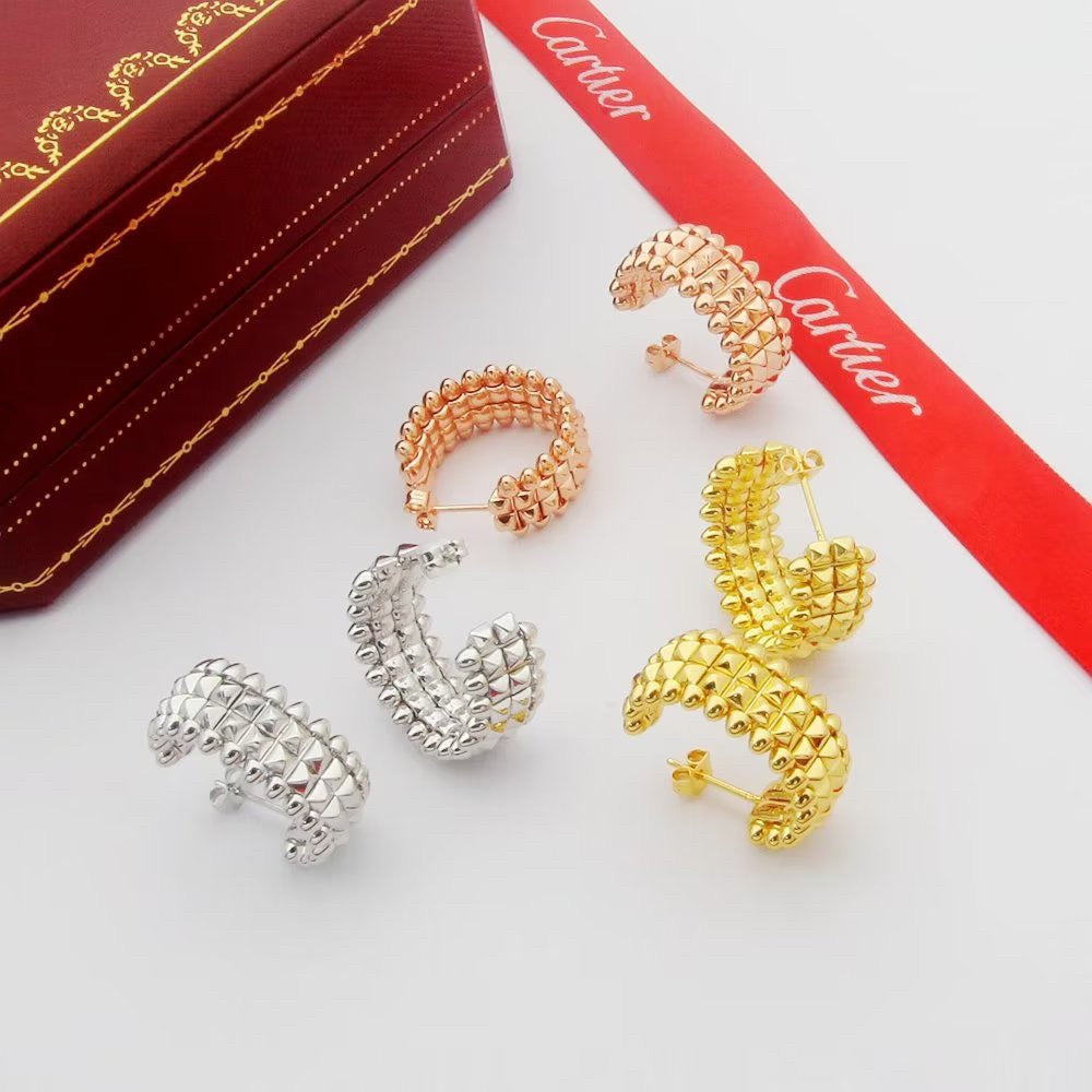 [OAK JURI]CLASH 9.2MM DOUBLE ROW EARRINGS