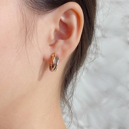 [OAK JURI]TRINITY ON DIAMOND CLASSIC EARRINGS