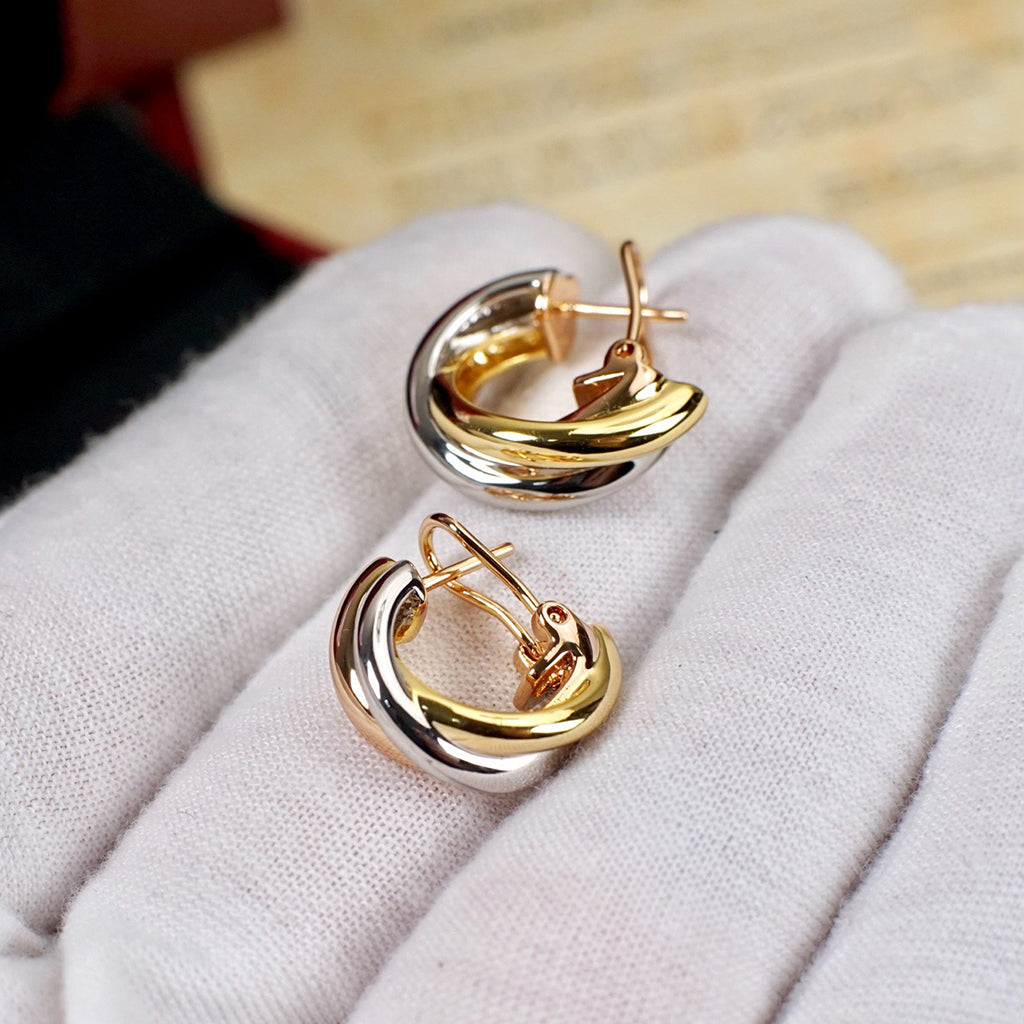 [OAK JURI]TRINITY ON DIAMOND CLASSIC EARRINGS