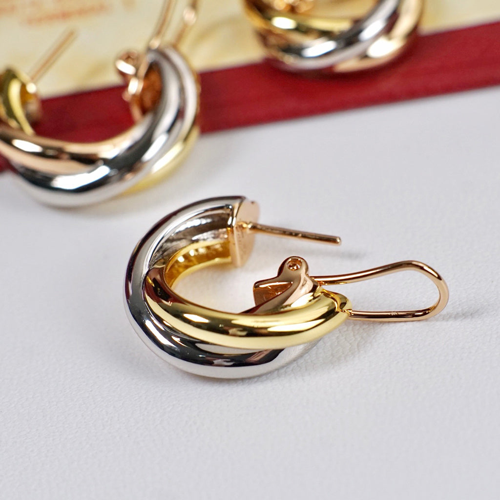 [OAK JURI]TRINITY ON DIAMOND CLASSIC EARRINGS