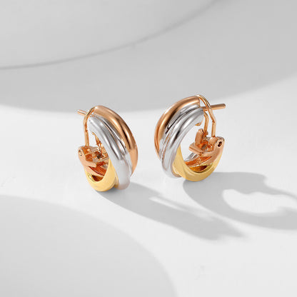 [OAK JURI]TRINITY ON DIAMOND CLASSIC EARRINGS