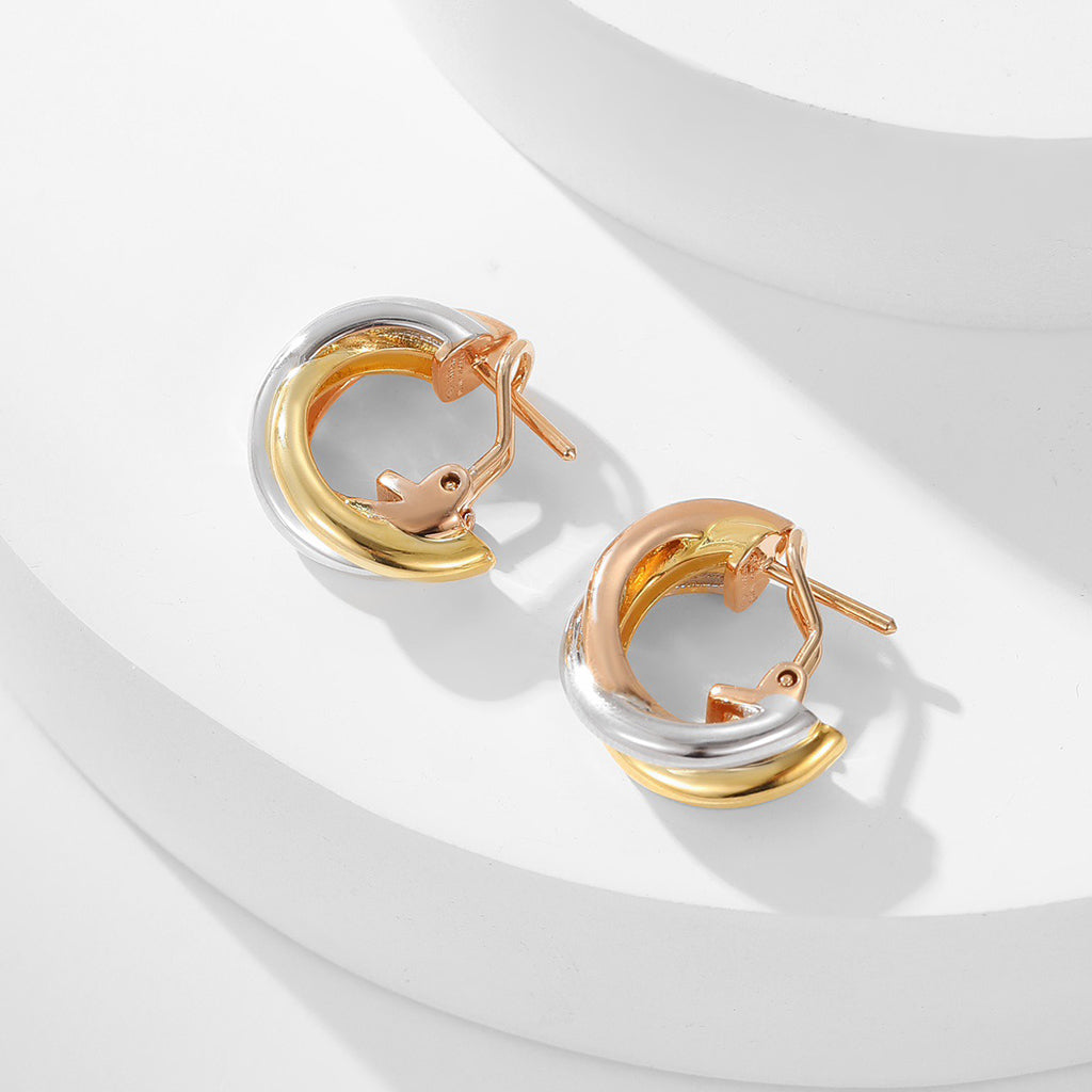 [OAK JURI]TRINITY ON DIAMOND CLASSIC EARRINGS