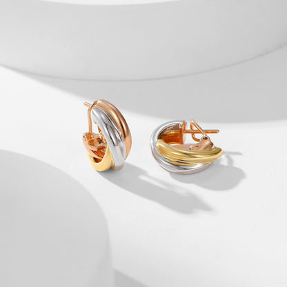 [OAK JURI]TRINITY ON DIAMOND CLASSIC EARRINGS