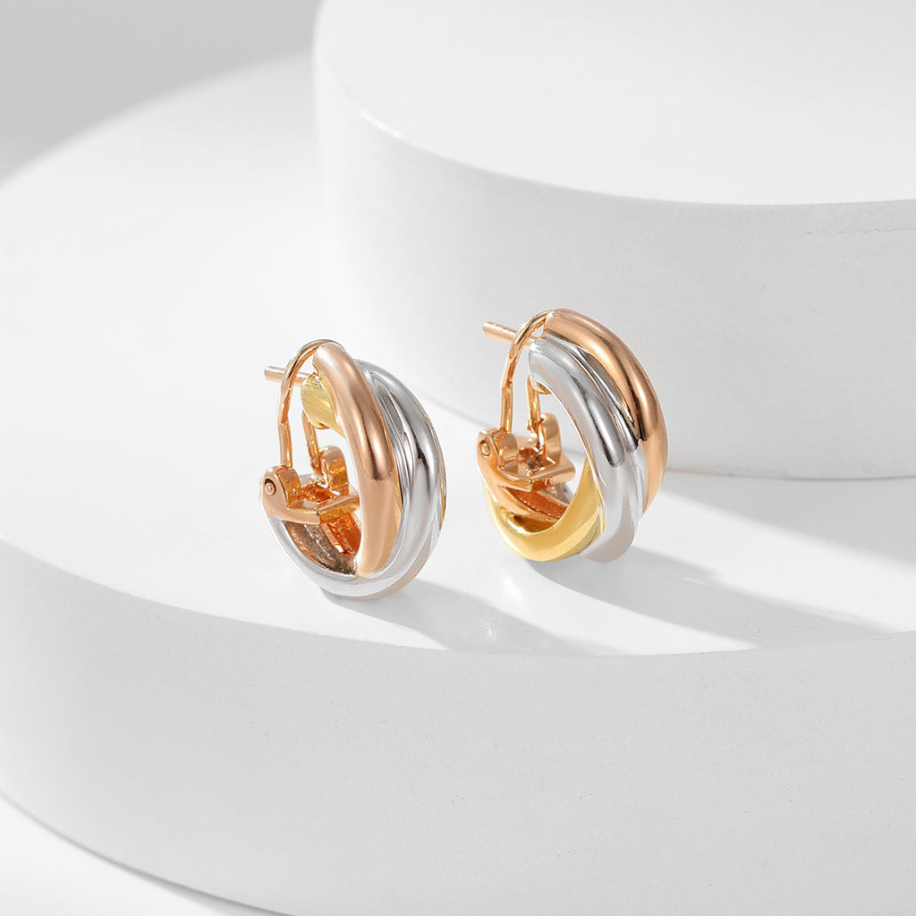 [OAK JURI]TRINITY ON DIAMOND CLASSIC EARRINGS
