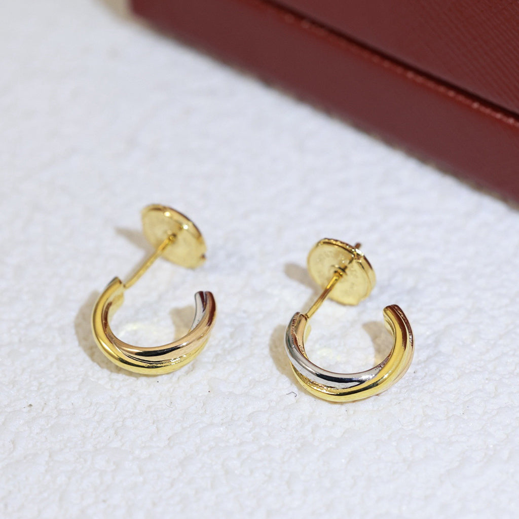 [OAK JURI]TRINITY ON DIAMOND MINI EARRINGS