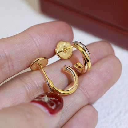 [OAK JURI]TRINITY ON DIAMOND MINI EARRINGS