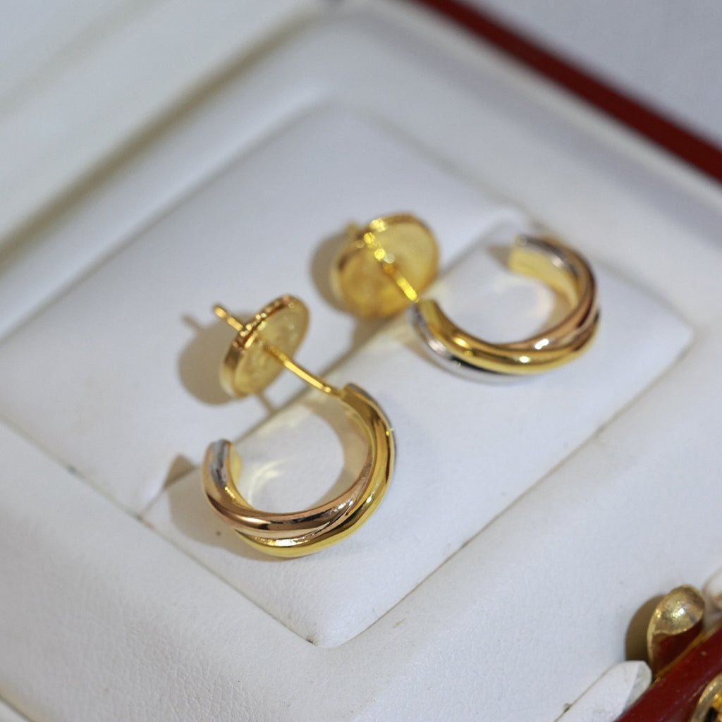 [OAK JURI]TRINITY ON DIAMOND MINI EARRINGS