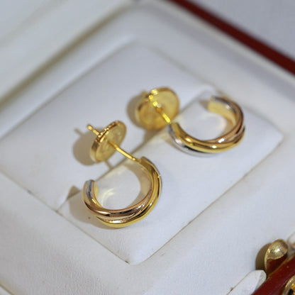 [OAK JURI]TRINITY ON DIAMOND MINI EARRINGS