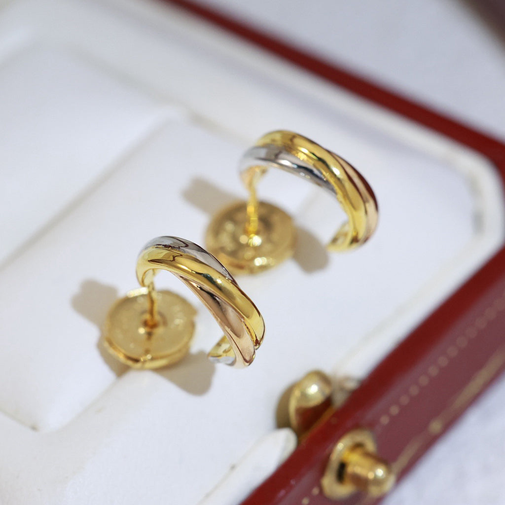 [OAK JURI]TRINITY ON DIAMOND MINI EARRINGS