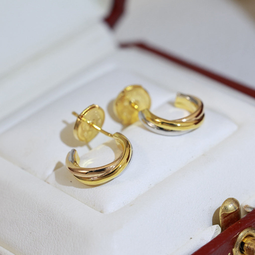 [OAK JURI]TRINITY ON DIAMOND MINI EARRINGS