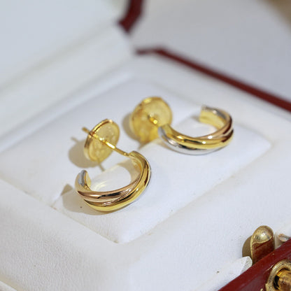 [OAK JURI]TRINITY ON DIAMOND MINI EARRINGS