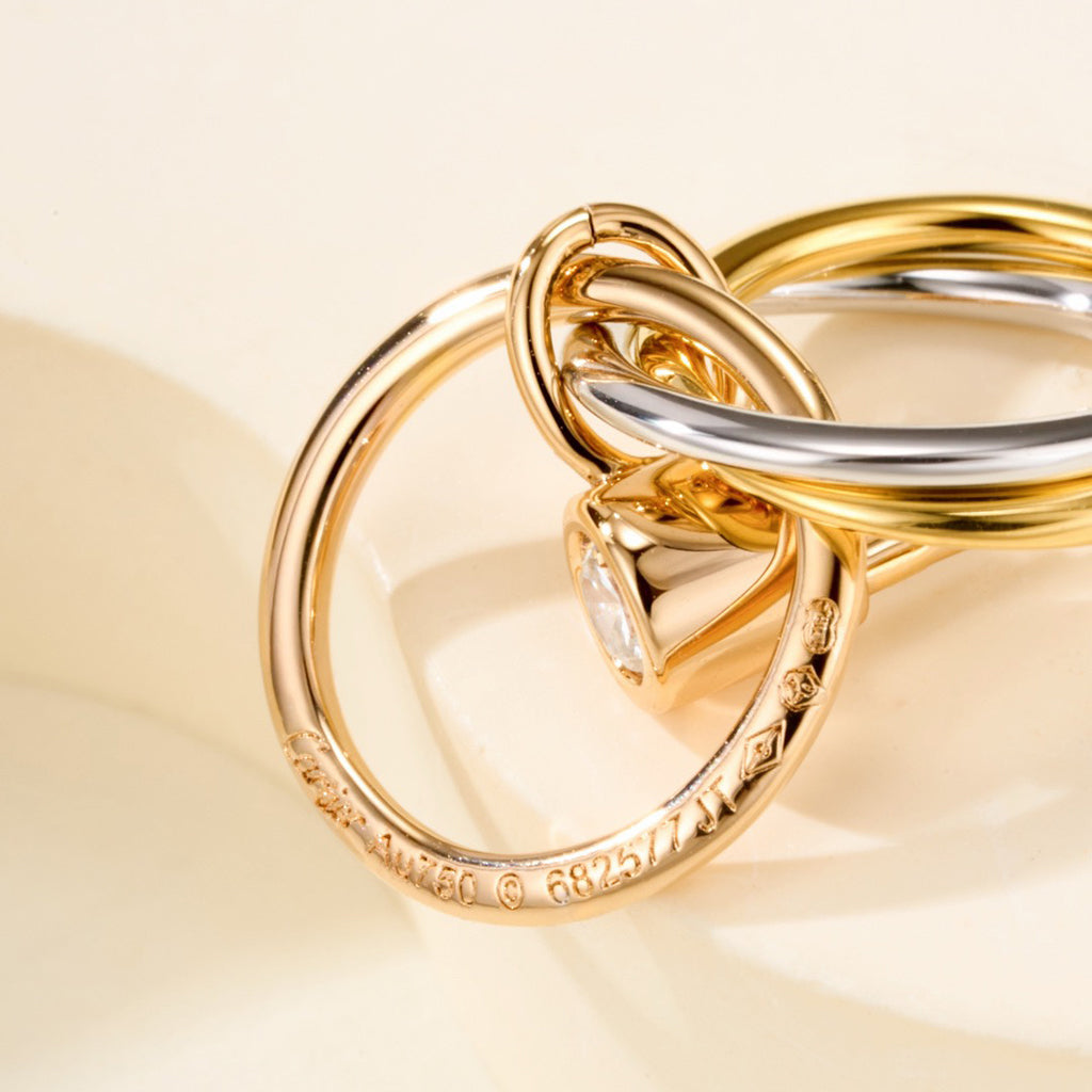 [OAK JURI]TRINITY ON DIAMOND  EARRINGS