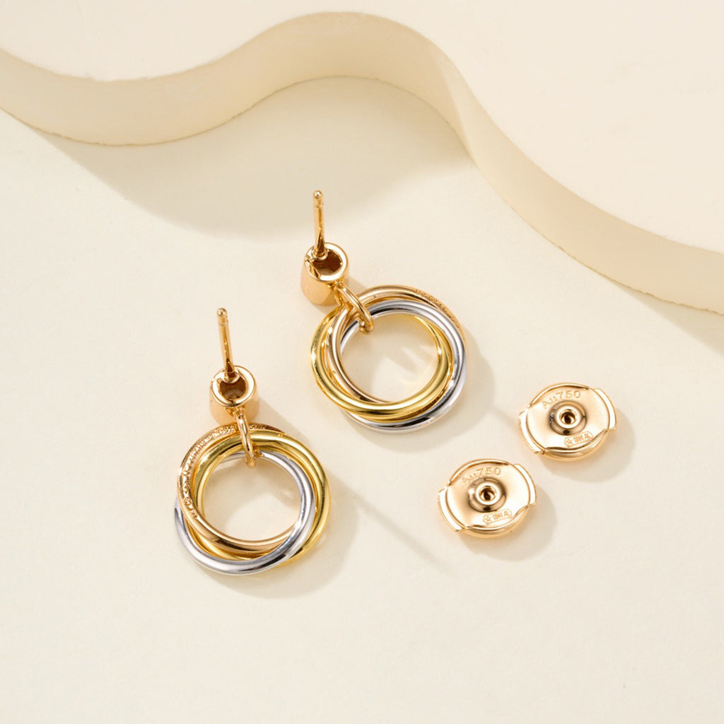 [OAK JURI]TRINITY ON DIAMOND  EARRINGS