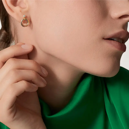 [OAK JURI]TRINITY ON DIAMOND  EARRINGS