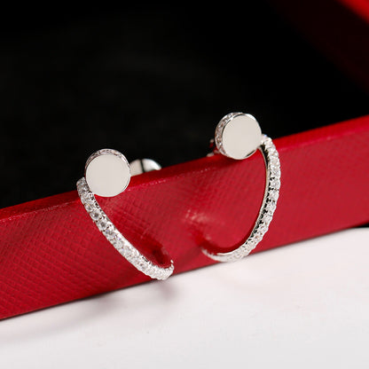 [OAK JURI]JUSTE FULL DIAMOND SMALL EARRINGS