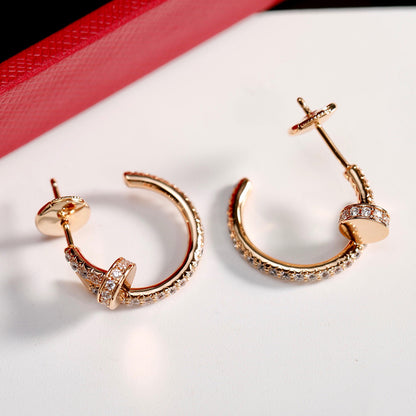[OAK JURI]JUSTE FULL DIAMOND SMALL EARRINGS
