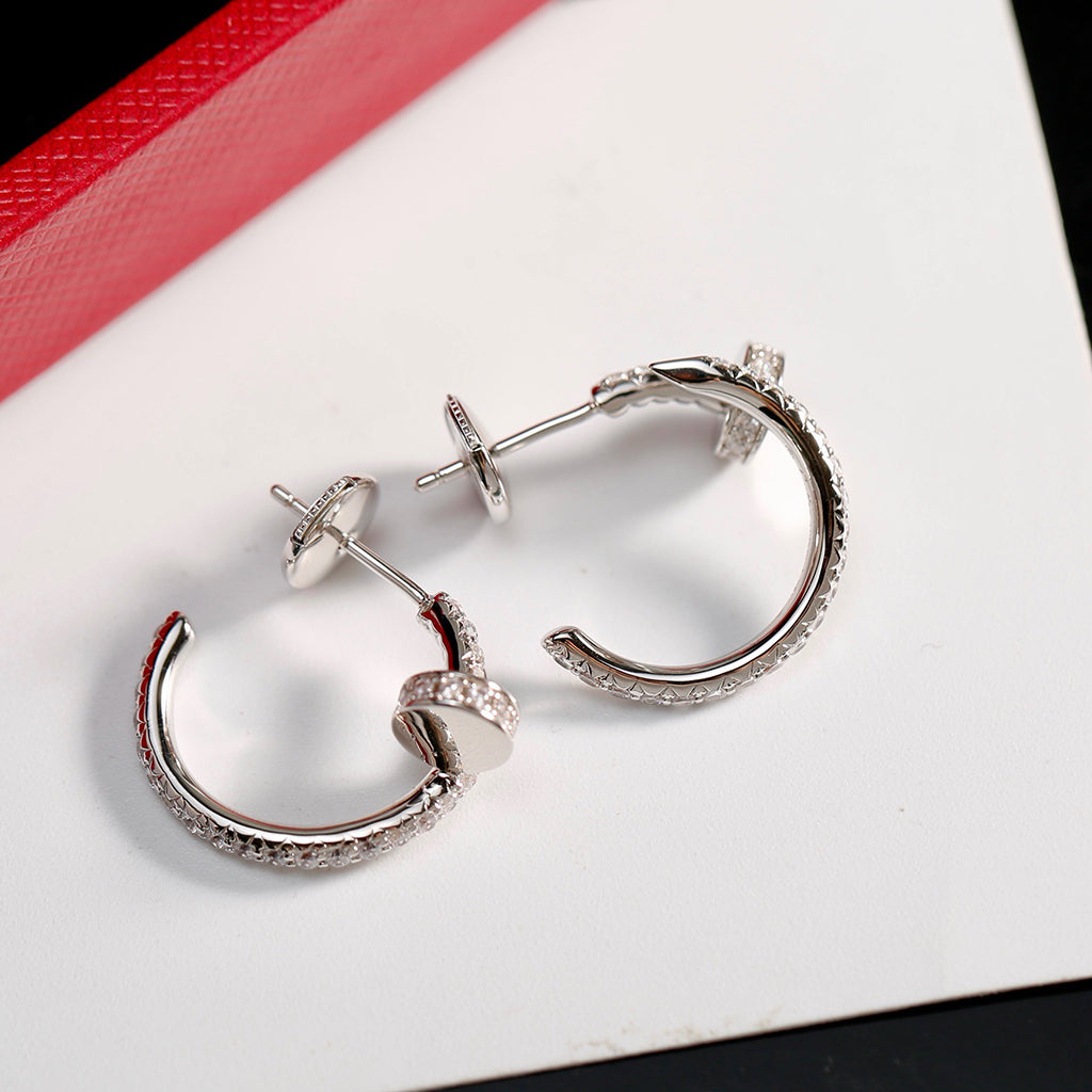 [OAK JURI]JUSTE FULL DIAMOND SMALL EARRINGS