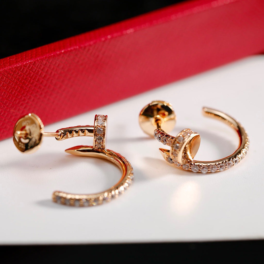 [OAK JURI]JUSTE FULL DIAMOND SMALL EARRINGS
