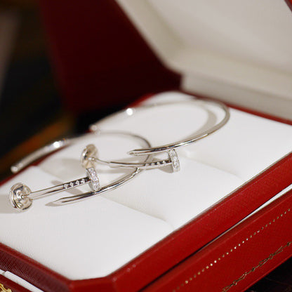 [OAK JURI]JUSTE HALF DIAMOND LARGE EARRINGS