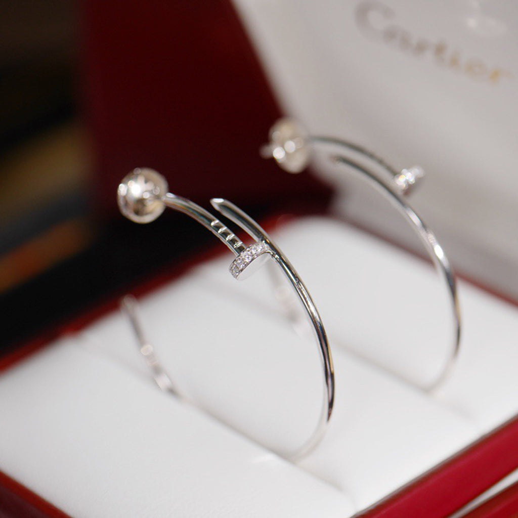 [OAK JURI]JUSTE HALF DIAMOND LARGE EARRINGS