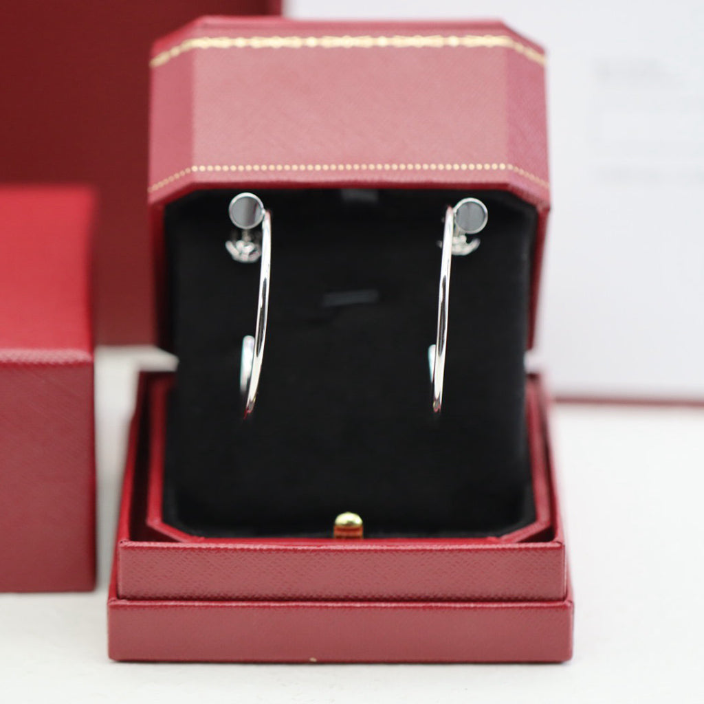[OAK JURI]JUSTE HALF DIAMOND LARGE EARRINGS