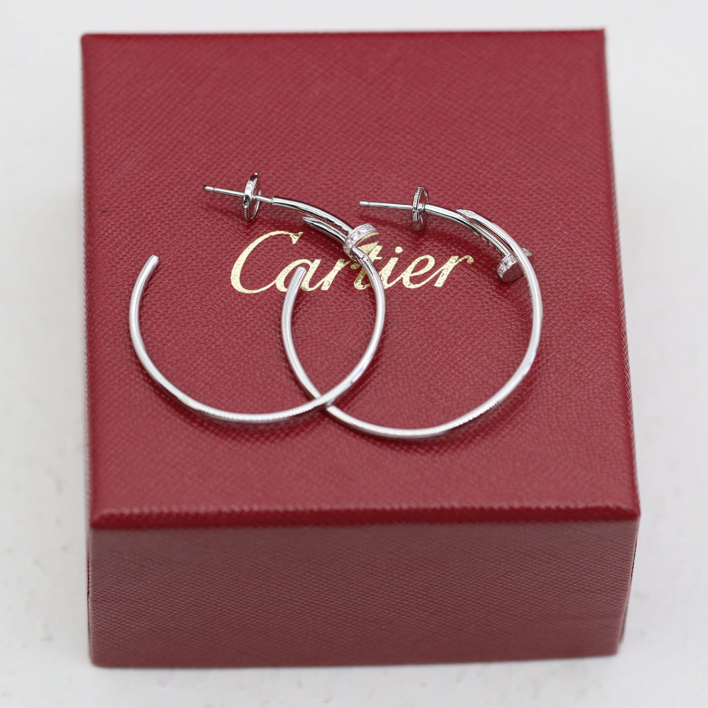 [OAK JURI]JUSTE HALF DIAMOND LARGE EARRINGS