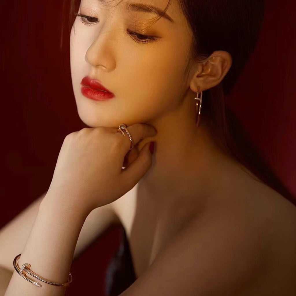 [OAK JURI]JUSTE NO DIAMOND LARGE EARRINGS