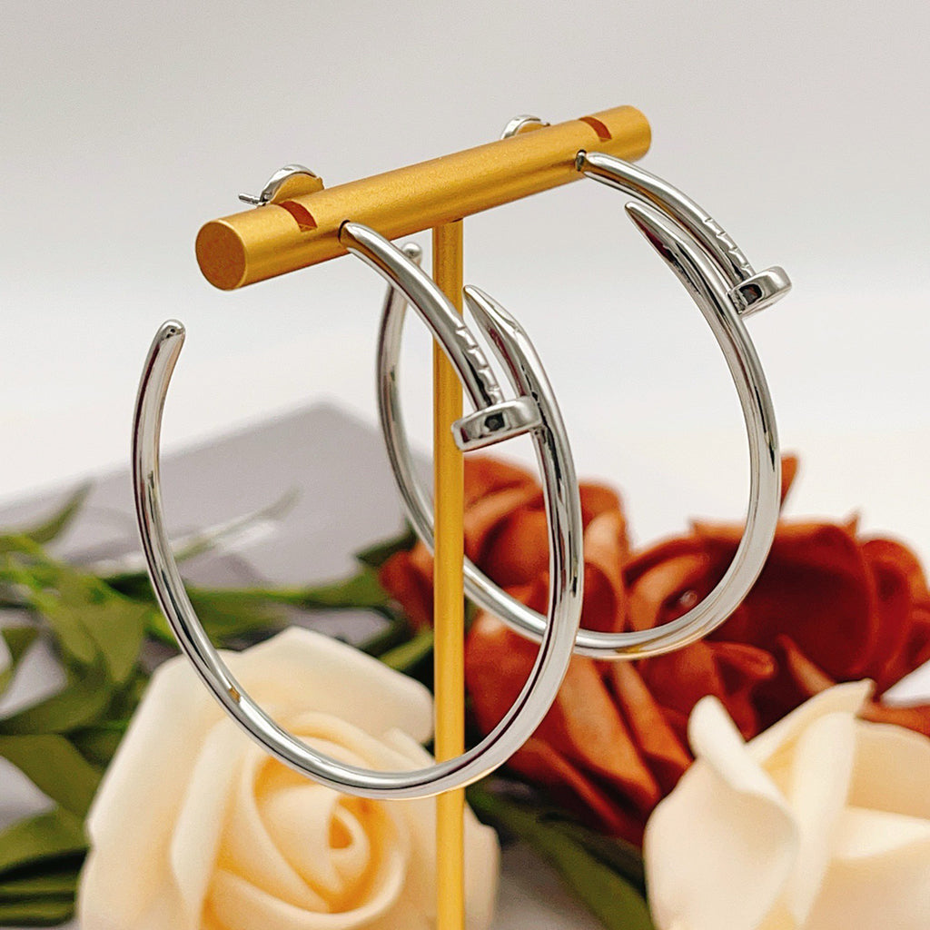 [OAK JURI]JUSTE NO DIAMOND LARGE EARRINGS