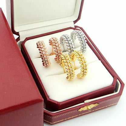 [OAK JURI]CLASH FULL DIAMOND SMALL EARRINGS