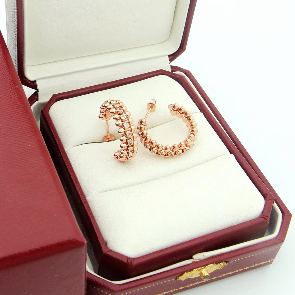 [OAK JURI]CLASH FULL DIAMOND SMALL EARRINGS