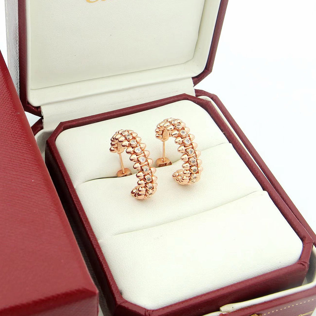 [OAK JURI]CLASH FULL DIAMOND SMALL EARRINGS