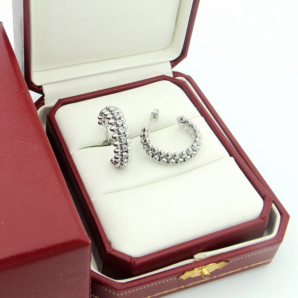 [OAK JURI]CLASH FULL DIAMOND SMALL EARRINGS