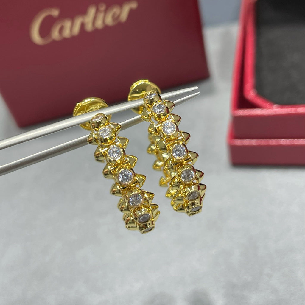 [OAK JURI]CLASH FULL DIAMOND SMALL EARRINGS