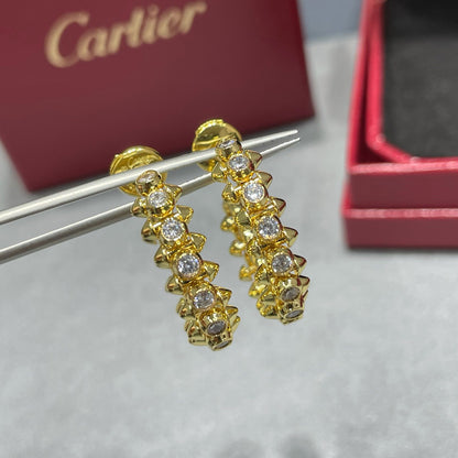 [OAK JURI]CLASH FULL DIAMOND SMALL EARRINGS