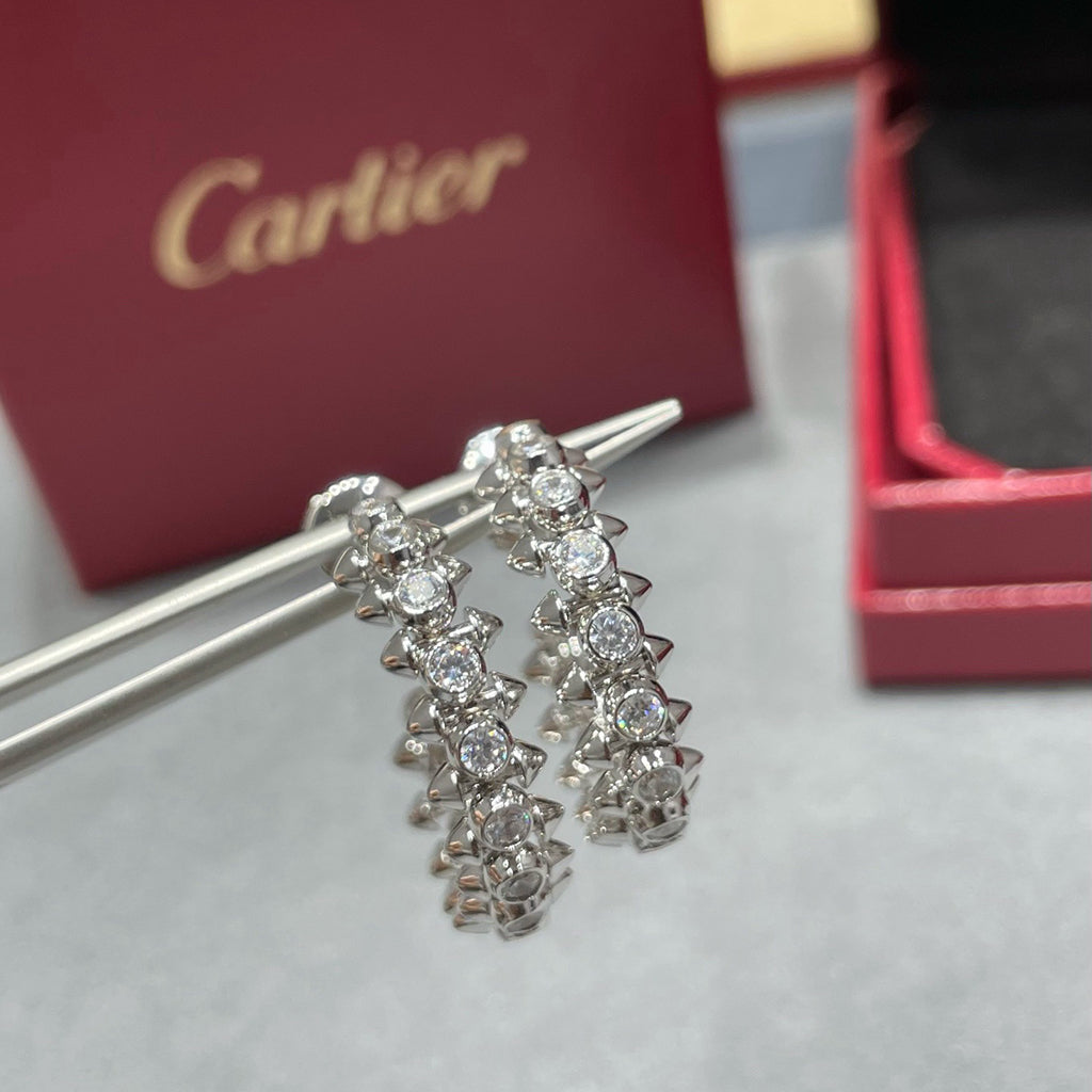 [OAK JURI]CLASH FULL DIAMOND SMALL EARRINGS
