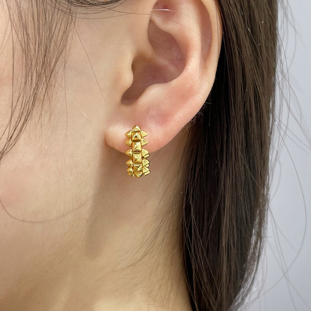 [OAK JURI]CLASH MINI HOOP EARRINGS