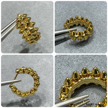 [OAK JURI]CLASH MINI HOOP EARRINGS