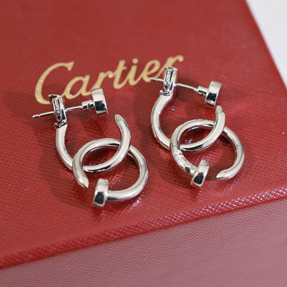 [OAK JURI]JUSTE NO DIAMOND DOUBLE EARRINGS