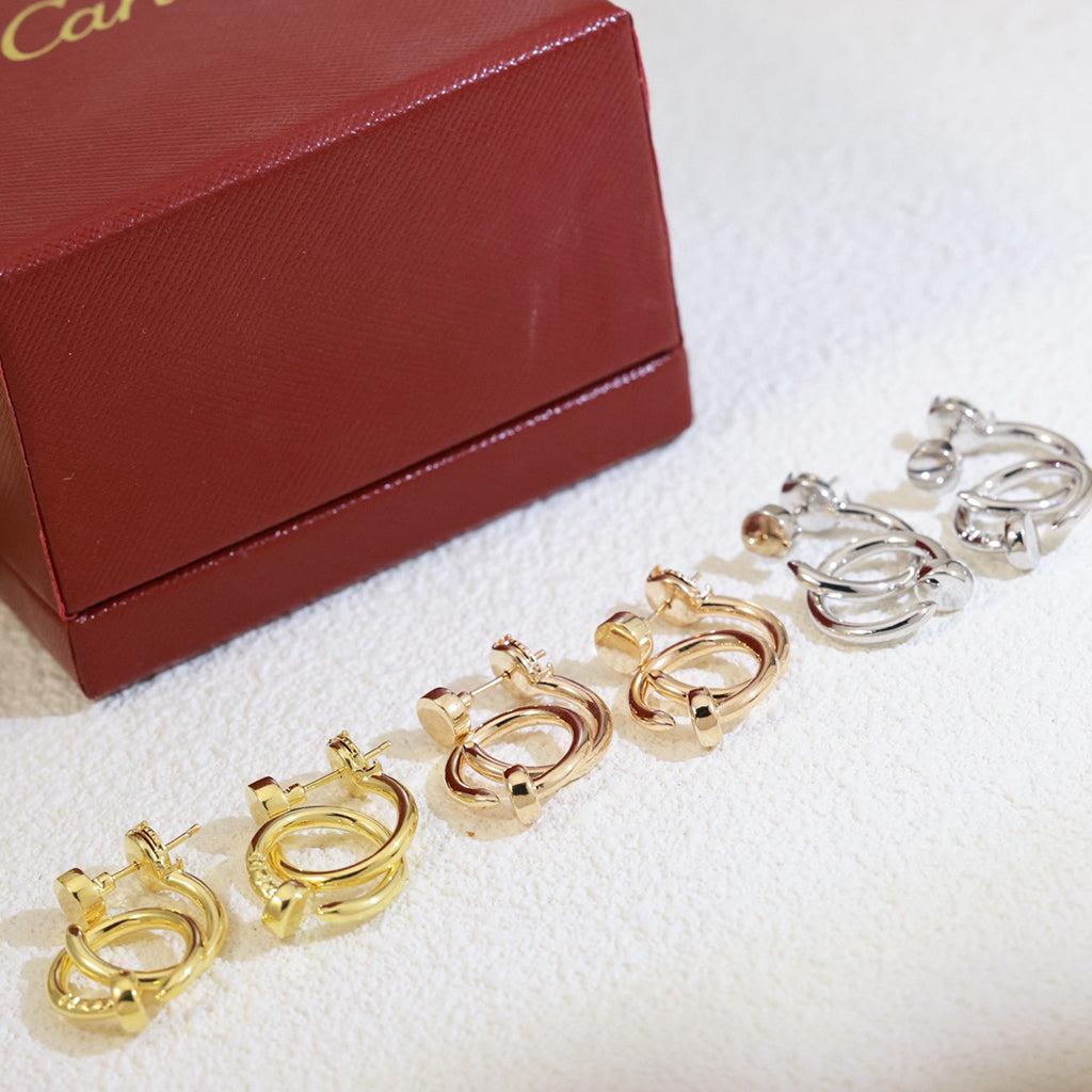 [OAK JURI]JUSTE NO DIAMOND DOUBLE EARRINGS