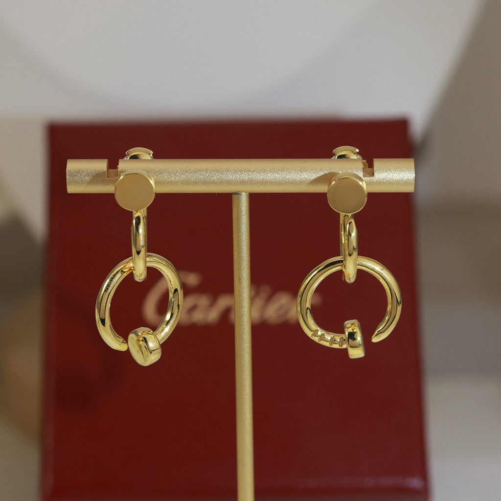 [OAK JURI]JUSTE NO DIAMOND DOUBLE EARRINGS