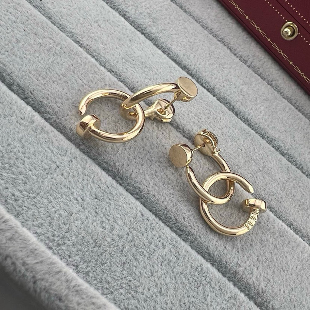 [OAK JURI]JUSTE NO DIAMOND DOUBLE EARRINGS