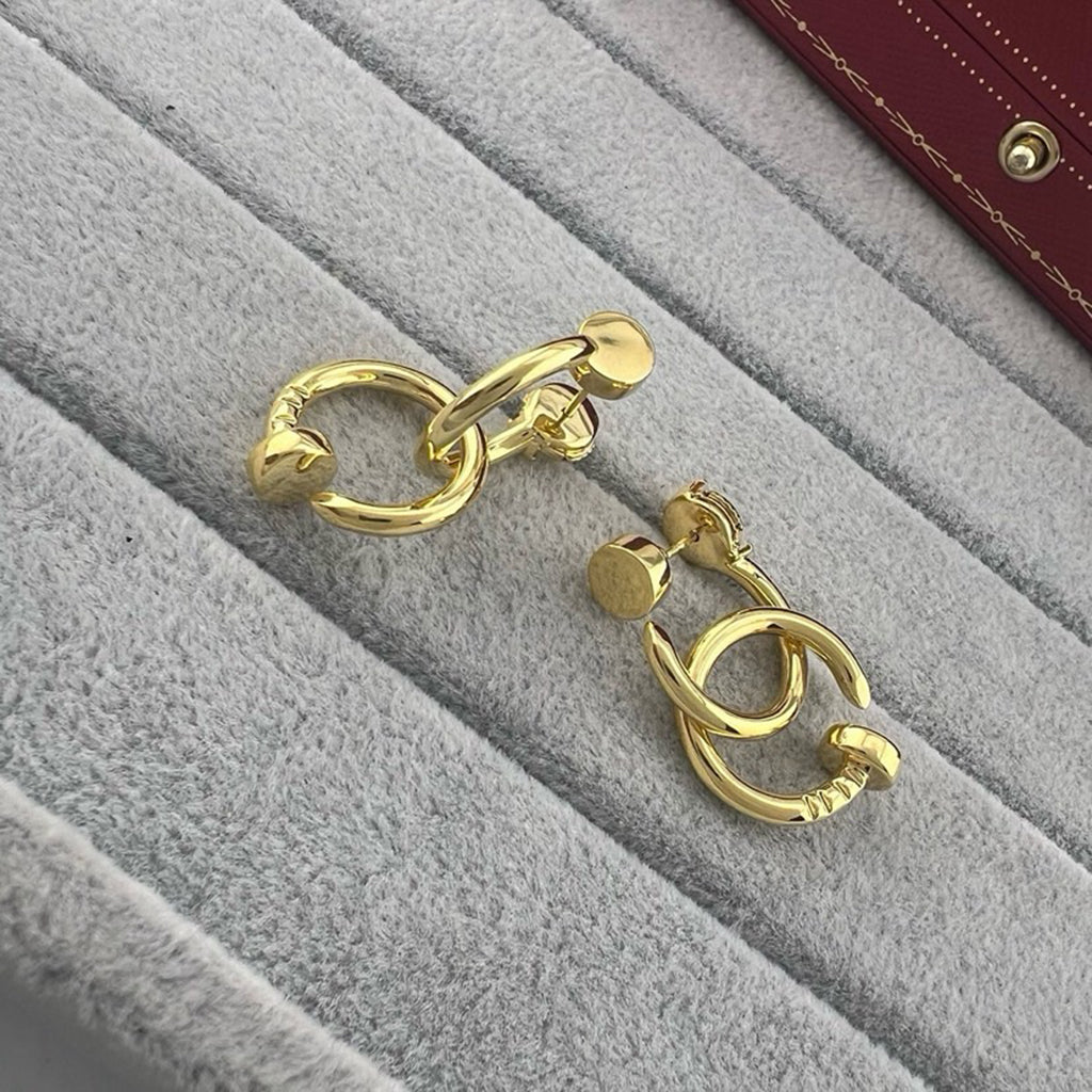 [OAK JURI]JUSTE NO DIAMOND DOUBLE EARRINGS