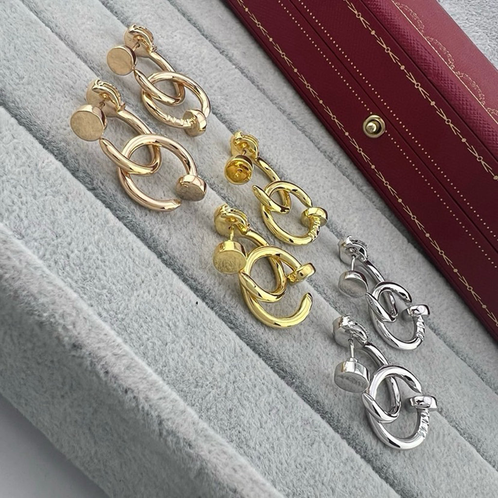 [OAK JURI]JUSTE NO DIAMOND DOUBLE EARRINGS