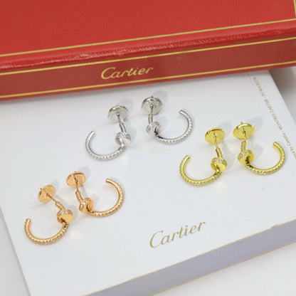 [OAK JURI]JUSTE FULL DIAMOND DOUBLE EARRINGS
