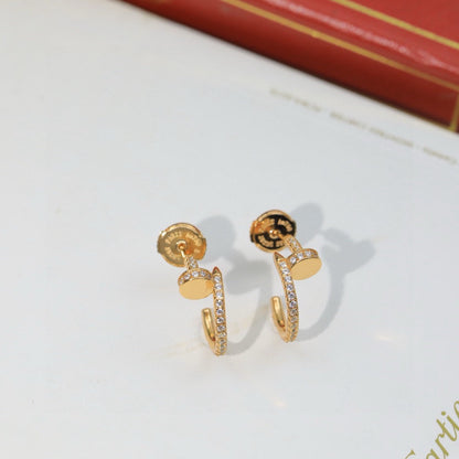 [OAK JURI]JUSTE FULL DIAMOND DOUBLE EARRINGS
